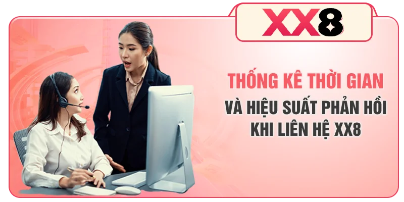 Thống kê thời gian và hiệu suất phản hồi khi liên hệ XX8